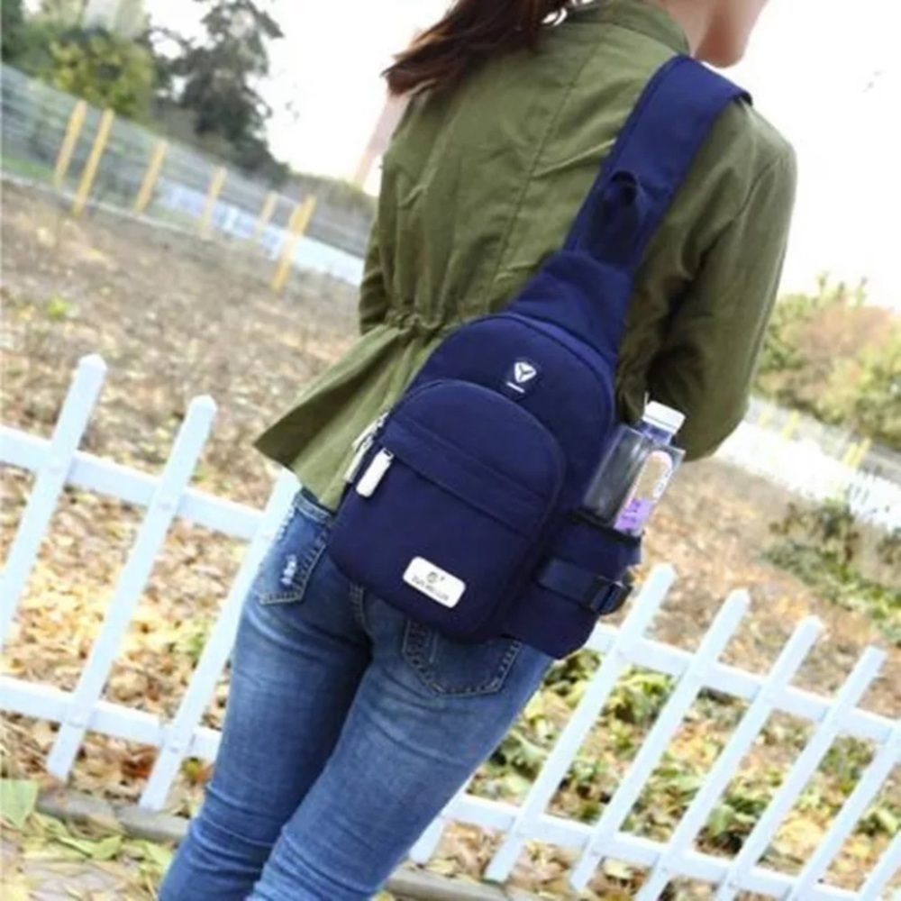 Unisex Fashion Blue Shoulder Bag